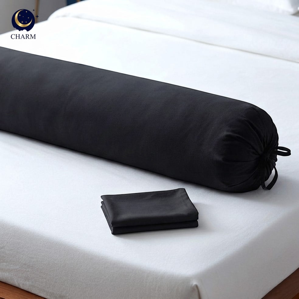 ปลอกหมอนข้าง CHARM AEROSOFT™ สี JET BLACK_2